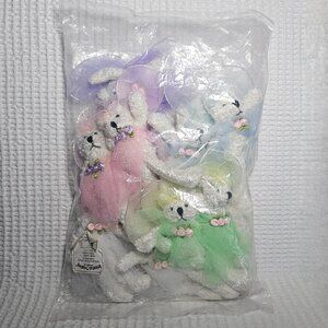 Sealed Lot of 12 Plush Fairy Bears distributed by Oriental Trading Co.
